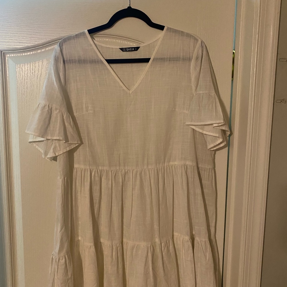 Sheer white dress